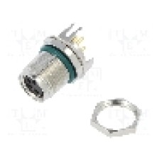 Conector M8, 4 pini, clasa etanseitate IP68, AMPHENOL - M8S-04PFFP-SF8001