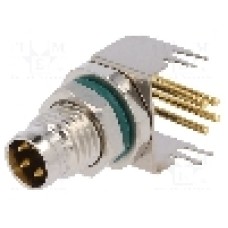 Conector M8, 4 pini, clasa etanseitate IP68, AMPHENOL - M8S-04PMMR-SF8001