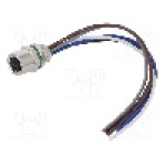 Conector M8, 5 pini, clasa etanseitate IP65, IP67, DEGSON ELECTRONICS - SD-M8B-05P-FF-SH7B10-00A(H)