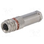 Conector M8, 5 pini, clasa etanseitate IP67, BULGIN - PXMBNI08FBF05BSC