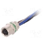 Conector M8, 5 pini, clasa etanseitate IP67, BULGIN - PXMBNI08FPF05BFL001