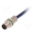 Conector M8, 5 pini, clasa etanseitate IP67, BULGIN - PXMBNI08FPM05BFL001 Conector M8, 5 pini, clasa etanseitate IP67, BULGIN - PXMBNI08FPM05BFL001