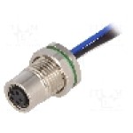 Conector M8, 5 pini, clasa etanseitate IP67, BULGIN - PXMBNI08RPF05BFL001