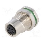 Conector M8, 5 pini, clasa etanseitate IP67, BULGIN - PXMBNI08RPF05BPC