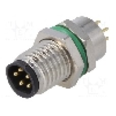 Conector M8, 5 pini, clasa etanseitate IP67, BULGIN - PXMBNI08RPM05BPC