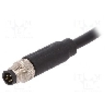 Conector M8, 5 pini, clasa etanseitate IP67, BULGIN - PXPTPU08FIM05BCL010PUR