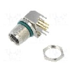 Conector M8, 6 pini, clasa etanseitate IP68, AMPHENOL - M8AS-06PFFR-SF8001