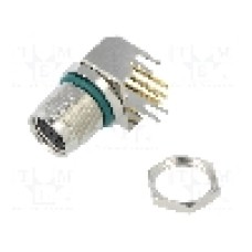 Conector M8, 6 pini, clasa etanseitate IP68, AMPHENOL - M8AS-06PFFR-SF8001