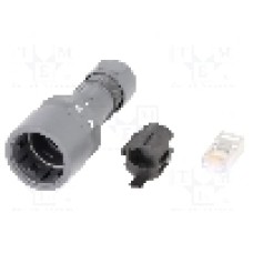 Conector RJ45, ecranat, Buccaneer 6000, IP66, IP68, IP69K, montare IDC, BULGIN, PXP6034/A, T269781