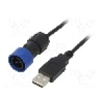 Conector {{Tip conector}}, {{Subtip conector}}, {{Numarul de pini}} pini, BULGIN - PXP4040/B/2M00