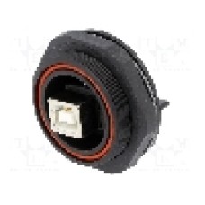 Conector USB B, {{Subtip conector}}, 4 pini, BULGIN - PX0845/B