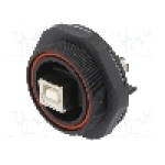 Conector USB B, {{Subtip conector}}, 4 pini, BULGIN - PX0848/B