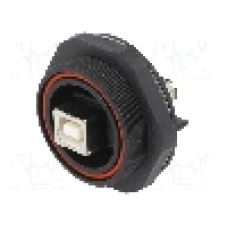 Conector USB B, {{Subtip conector}}, 4 pini, BULGIN - PX0848/B