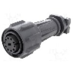 Conector circular, mama, 10 pini, BULGIN - EXP-A911/10/S Conector circular, mama, 10 pini, BULGIN - EXP-A911/10/S