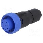 Conector circular, mama, 10 pini, BULGIN - PX0410/10S/6065