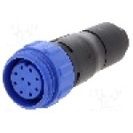 Conector circular, mama, 10 pini, BULGIN - PX0411/10S/6065