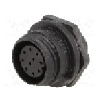 Conector circular, mama, 10 pini, BULGIN - PX0412/10S