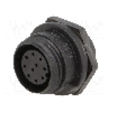 Conector circular, mama, 10 pini, BULGIN - PX0412/10S