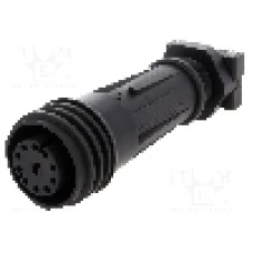 Conector circular, mama, 10 pini, BULGIN - PXA921/10/S