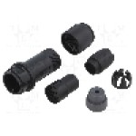 Conector circular, mama, 10 pini, BULGIN - PXP4011/10S/3540