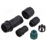 Conector circular, mama, 10 pini, BULGIN - PXP4011/10S/4045