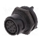 Conector circular, mama, 10 pini, BULGIN - PXP4013/10S