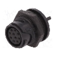 Conector circular, mama, 10 pini, BULGIN - PXP4013/10S/PC