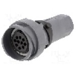 Conector circular, mama, 10 pini, BULGIN - PXP7011/10S/CR/0911