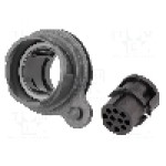 Conector circular, mama, 10 pini, BULGIN - PXP7012/10S/CR