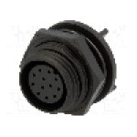 Conector circular, mama, 12 pini, BULGIN - PX0413/12S/PC Conector circular, mama, 12 pini, BULGIN - PX0413/12S/PC