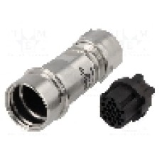 Conector circular, mama, 22 pini, BULGIN - PXM6011/22S/CR/0910