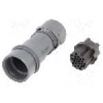 Conector circular, mama, 22 pini, BULGIN - PXP6011/22S/CR/0910 Conector circular, mama, 22 pini, BULGIN - PXP6011/22S/CR/0910