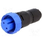 Conector circular, mama, 2 pini, BULGIN - PX0410/02S/4550