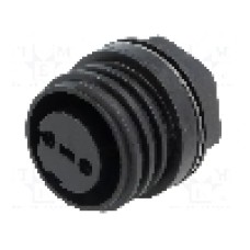 Conector circular, mama, 2 pini, BULGIN - PX0931/02/S