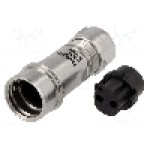 Conector circular, mama, 2 pini, BULGIN - PXM6011/02S/CR/0507 Conector circular, mama, 2 pini, BULGIN - PXM6011/02S/CR/0507