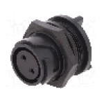 Conector circular, mama, 2 pini, BULGIN - PXP4013/02S