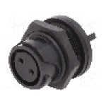 Conector circular, mama, 2 pini, BULGIN - PXP4013/02S/PC