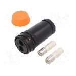 Conector circular, mama, 2 pini, BULGIN - PXP9011/02/S/1