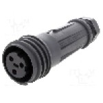 Conector circular, mama, 3 pini, BULGIN - EXP-0921/03/S Conector circular, mama, 3 pini, BULGIN - EXP-0921/03/S