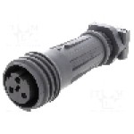 Conector circular, mama, 3 pini, BULGIN - EXP-A921/03/S