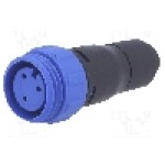 Conector circular, mama, 3 pini, BULGIN - PX0411/03S/4550