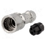 Conector circular, mama, 3 pini, BULGIN - PXM6010/03S/CR/0507 Conector circular, mama, 3 pini, BULGIN - PXM6010/03S/CR/0507