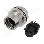 Conector circular, mama, 3 pini, BULGIN - PXM6012/03S/ST