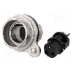 Conector circular, mama, 3 pini, BULGIN - PXM7012/03S/ST Conector circular, mama, 3 pini, BULGIN - PXM7012/03S/ST