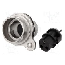 Conector circular, mama, 3 pini, BULGIN - PXM7012/03S/ST