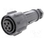 Conector circular, mama, 4 pini, BULGIN - EXP-0911/04/S