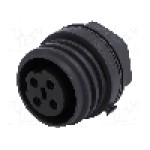 Conector circular, mama, 4 pini, BULGIN - EXP-0931/04/S Conector circular, mama, 4 pini, BULGIN - EXP-0931/04/S