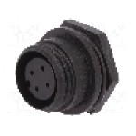 Conector circular, mama, 4 pini, BULGIN - PX0412/04S
