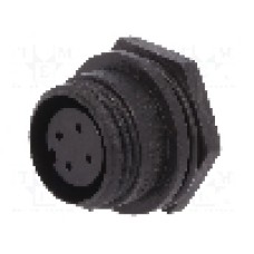 Conector circular, mama, 4 pini, BULGIN - PX0412/04S