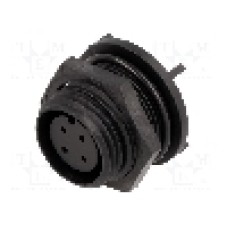 Conector circular, mama, 4 pini, BULGIN - PX0413/04S/PC